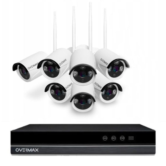 Kit De Surveillance OVERMAX CAMSPOT NVR 4.0 + 3SINGLE NVR + 7 Caméras