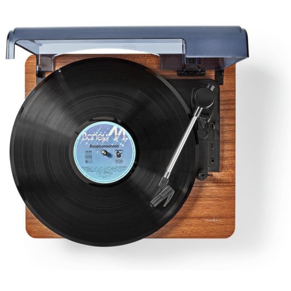 Platine Vinyle BLuetooth NEDIS TURN200BN - Marron