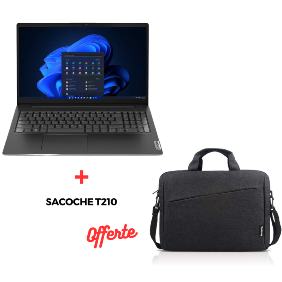 Pc Portable LENOVO V15 G3 IAP I7 12È GÉN 16GO 512GO SSD - NOIR