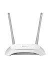 Routeur TP-LINK TL-WR840N Wi-Fi N 300 Mbps - Vue avant avec indicateurs lumineux de statut pour une gestion facile du réseau