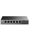 Switch TP-LINK 6 Ports 10/100 Mbps TL-SF1006P - Vue avant, mettant en avant les ports PoE pour une connectivité puissante.