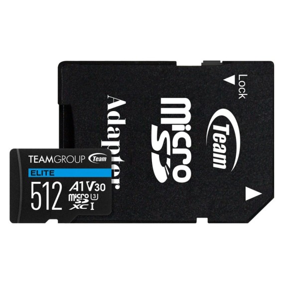 Carte Mémoire Team Group Elite Micro SDXC UHS-I U3 V30 A1 - 512 GO