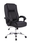 Fauteuil RANGE Noir Avec Base Chrome - Chez Oxtek