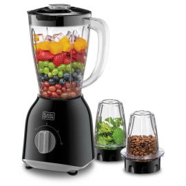 Blender BLACK DECKER 400W 1.5L Avec 2 Moulins BX440-B5
