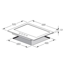 Plaque De Cuisson FOCUS F4008XS 60Cm - Inox