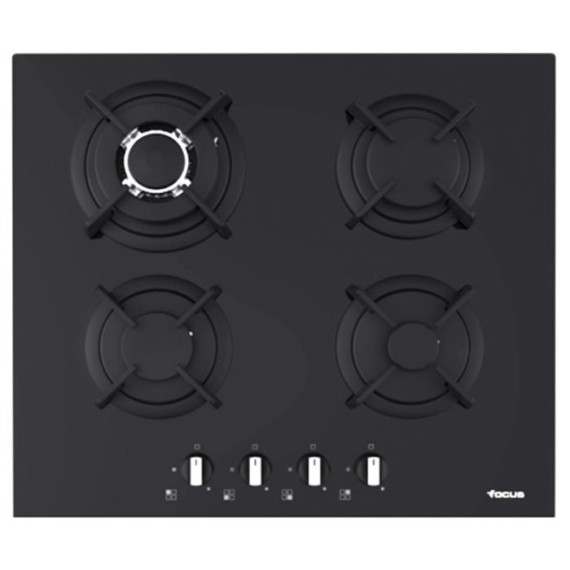 Plaque De Cuisson FOCUS F4015BS 4 Feux 60 Cm - Noir