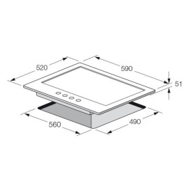 Plaque De Cuisson FOCUS F4002XS 60Cm - Inox