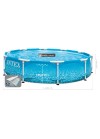 Piscine hors-sol Metal Frame Beachside ronde 305 x 76 cm