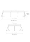 Piscine Metal Frame Junior rectangulaire 2,60 x 1,60 x 0,65 m