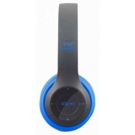 Casque Stéréo Sans Fil P47 Bluetooth - Bleu