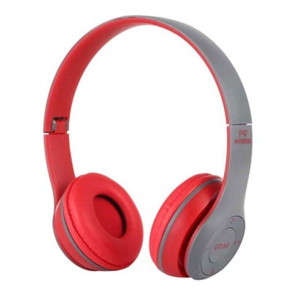 Casque Stéréo Sans Fil P47 Bluetooth - Rouge