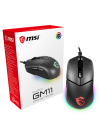 Souris Filaire GAMING MSI CLUTCH GM11 / RGB / Noir