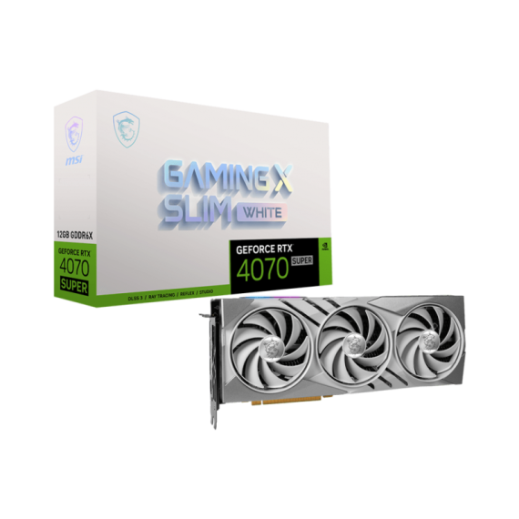 ChatGPT MSI RTX 4070 Super 12G Gaming X Slim White