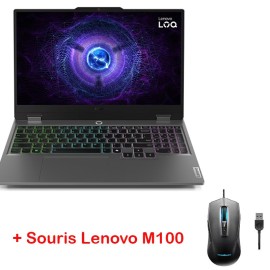 Pc Portable Gamer Lenovo LOQ3 15IAX9 i5 12Gen 24Go 512Go SSD Noir