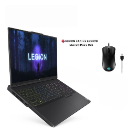 Pc Portable Lenovo Legion Pro 5 / i7 13è Gén / 16 Go / 1 To SSD Avec Souris Lenovo Legion M300 RGB Gaming Offert