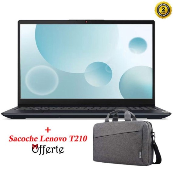 PC Portable LENOVO IdeaPad 3 15IAU7 i5 12è Gén 16Go 512G SSD - Bleu