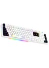 Clavier Gamer Filaire AQIRYS ALUDRA RGB - Blanc