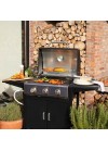 Barbecue a Gaz LIVOO DOC279 3 bruleurs - Noir