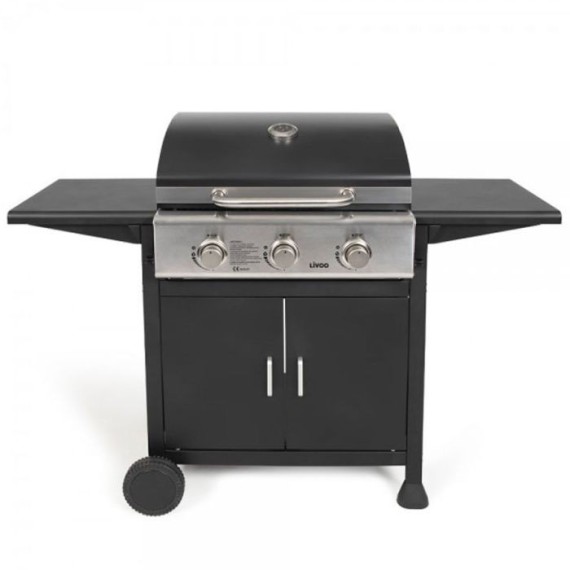 Barbecue a Gaz LIVOO DOC279 3 bruleurs - Noir