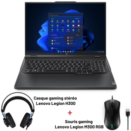 PC Portable Lenovo Légion Pro 5 16IRX8 / i7-13700HX / RTX 4070 8G / 16 Go / 1 To SSD / Windows 11 - Gris onyx