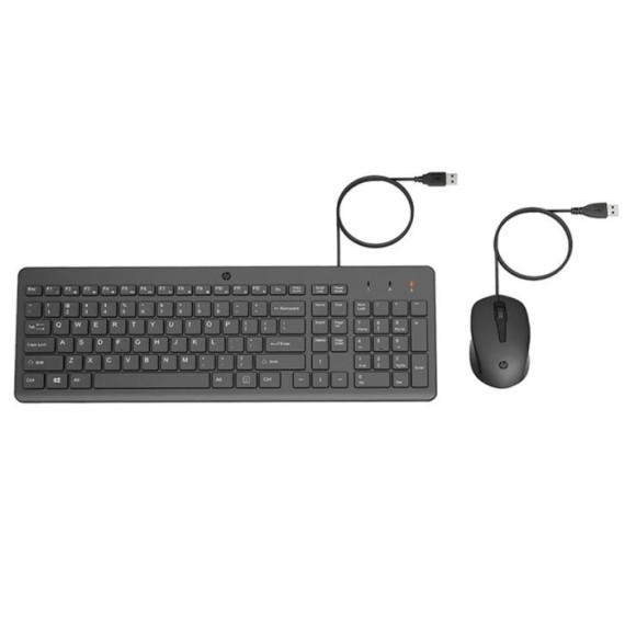 Ensemble Clavier + Souris Filaire HP 150 AZERTY Arabisé - Noir