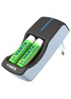 Chargeur Varta Mini avec 2 piles AA 2100mAh (57646101451)