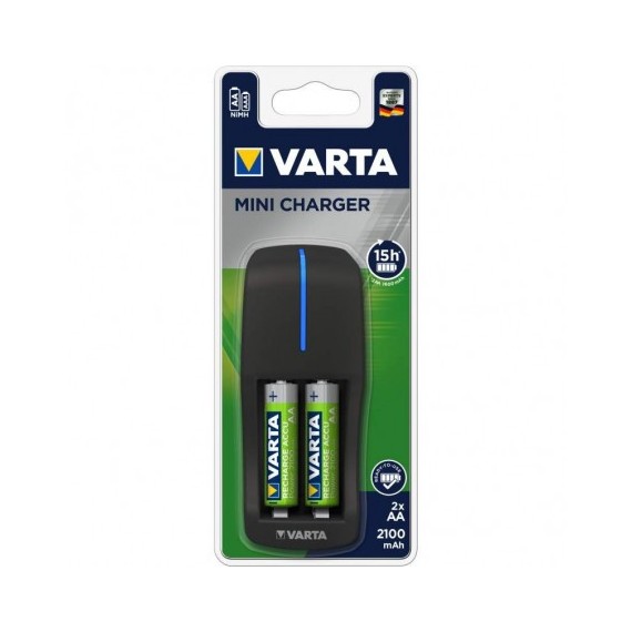 Chargeur Varta Mini avec 2 piles AA 2100mAh (57646101451)