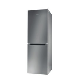 Réfrigérateur Combiné NF 330Lt inox Whirlpool sans givre - WNF 711 E X