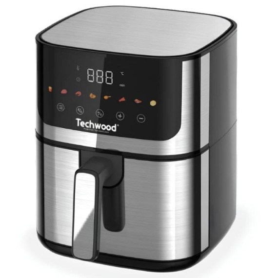 Air Fryer Techwood TFR-514SHD 1400W 5L Inox Au meilleur Prix En Tunisie