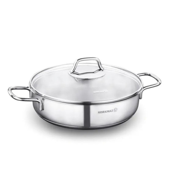 Cocotte Courte korkmaz Perla 22cm Inox