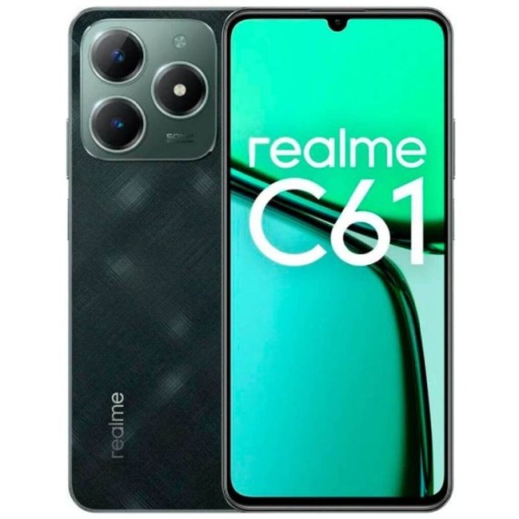 Realme C61 Prix Tunisie - Smartphone performant et abordable. Couleur Vert