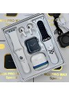 Coffret W26 PRO MAX Montre Connectée + Airpods + 2 Ceintures – Blanc