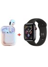 Coffret W26 PRO MAX Montre Connectée + Airpods + 2 Ceintures – Noir