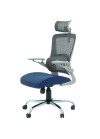 Chaise Directeur Roy Avec Accoudoirs Bleu ( Roy-B )