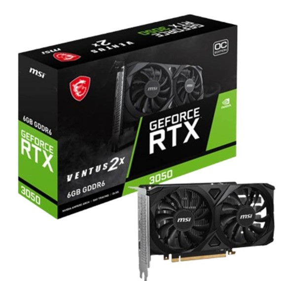 MSI RTX 3050 Ventus 2x e 6g oc
