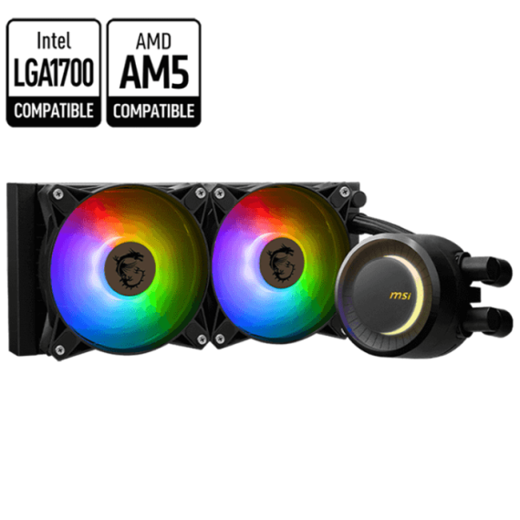 Refroidisseur De processeur Gamer MSI MAG CORELIQUIDE E240 - Noir(306-7ZW5E17-C24)