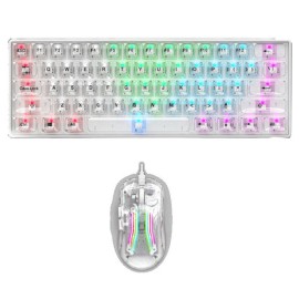 Pack Gamer Clavier & Souris Star Wave GCM1085 RGB Transparent