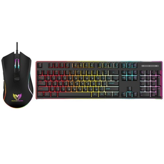 Ensemble Clavier et Souris Gamer Filaire STAR WAVE GCM1090 RGB - Noir(GCM1090 GAMING) Ensemble Clavier et Souris Gamer Filaire STAR WAVE GCM1090 RGB - Noir(GCM1090 GAMING)