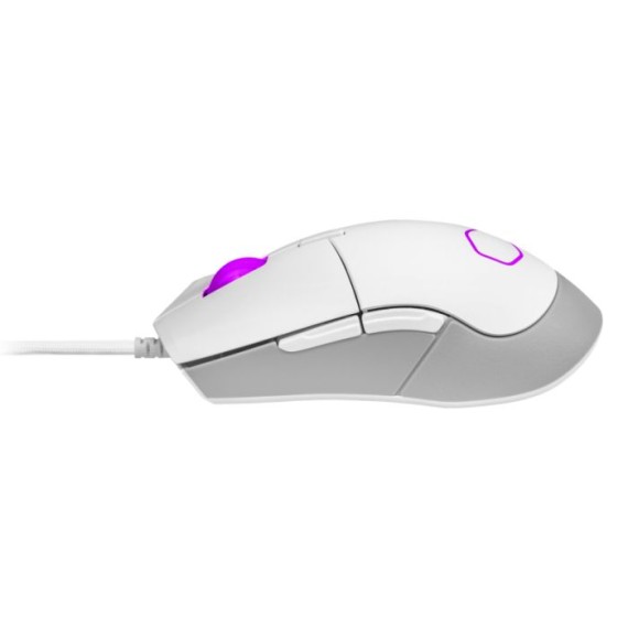 Souris RGB blanche pour jeux vidéo - Souris ergonomique