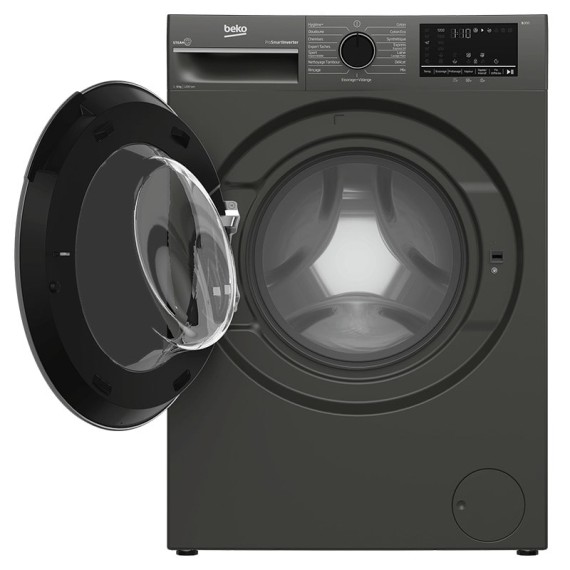 Capacité et tambour inox machine Beko