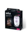 Épilateur Braun SiLk-3 SE3-000 Blanc & Violet(SE3-000)