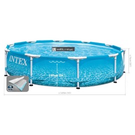 Metal Frame Pool Intex Océan 3,05 x 0,76 m