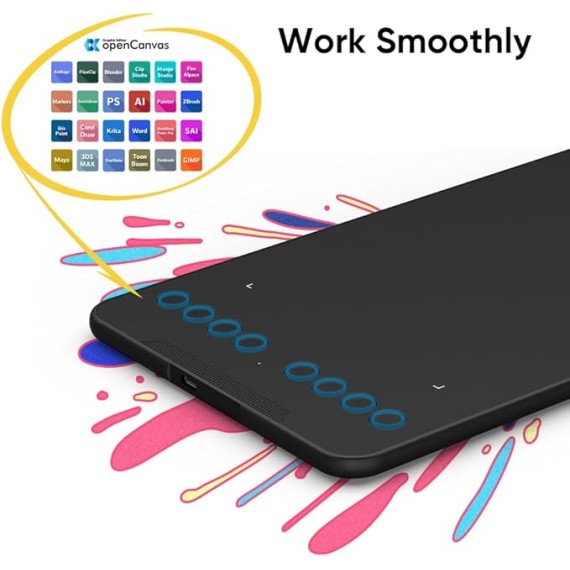 Compatibilité de la Tablette Graphique XP-PEN Deco mini7 V2 Noir