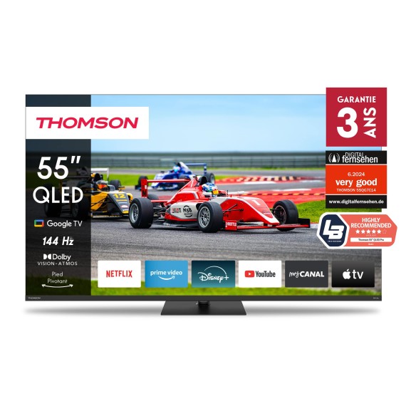 TV Thomson 55 pouces Google TV QLED Pro (55QG7C14)