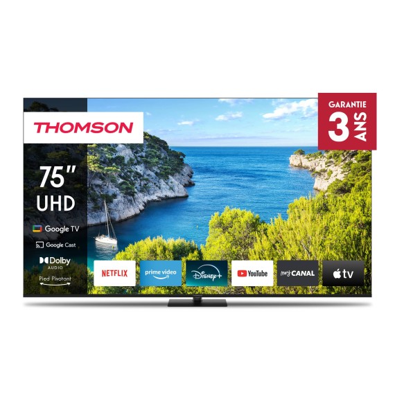 TV Thomson 75 pouces Google TV UHD (75UG5C14)