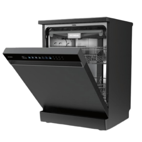 Lave Vaisselle Hyundai Inverter 15 Couverts Noir performant et silencieux