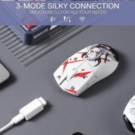 Souris Gamer Sans-Fil REDRAGON KING AK-PRO ANIME M916AK - Blanc