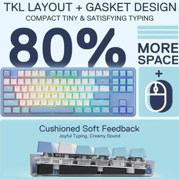 clavier mécanique gamer silencieux Redragon K707