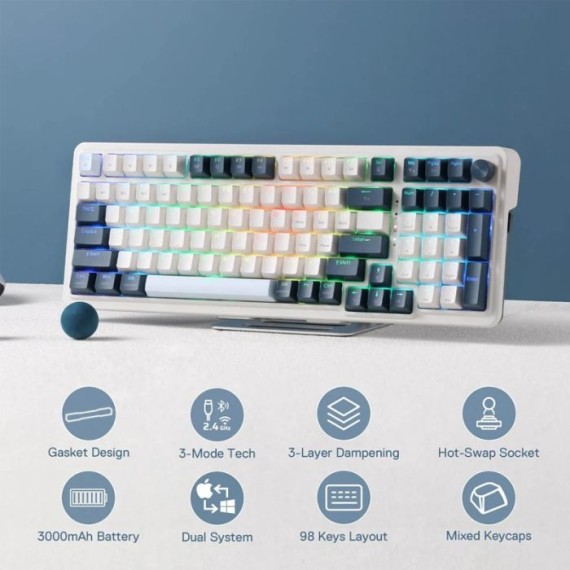clavier gaming Bluetooth REDRAGON EISA PRO RGB