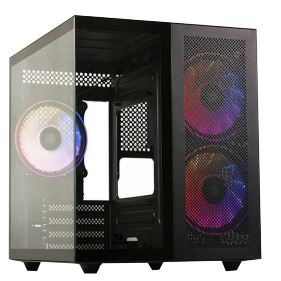 Boitier Pc Gamer Redragon Pagos 2 GC-580 2X FAN ARGB M-ATX Noir(GC-580-BK)